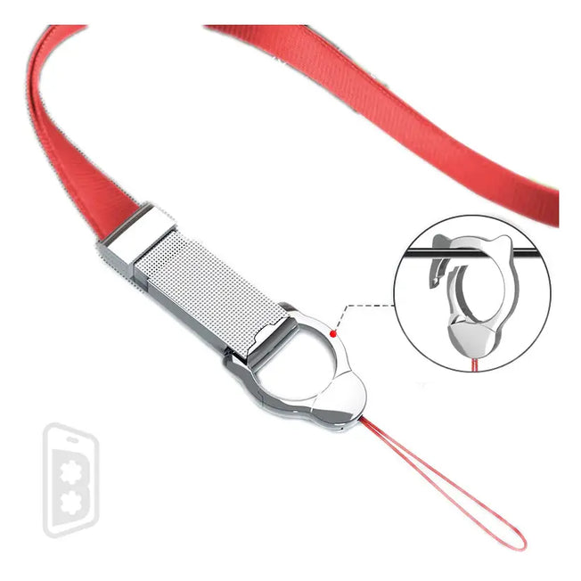 Cat Shape Woven Lanyard