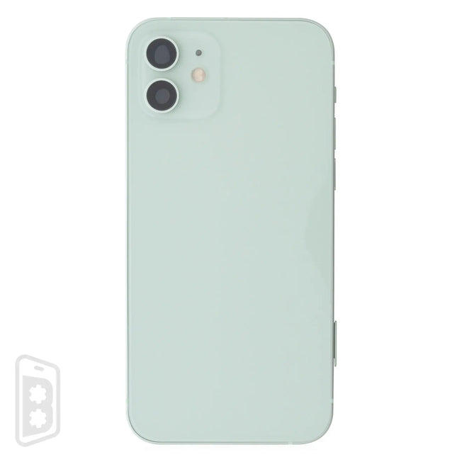 Back Housing W/ Small Components Pre-Installed Compatible For iPhone 12 (US Version) (No Logo)