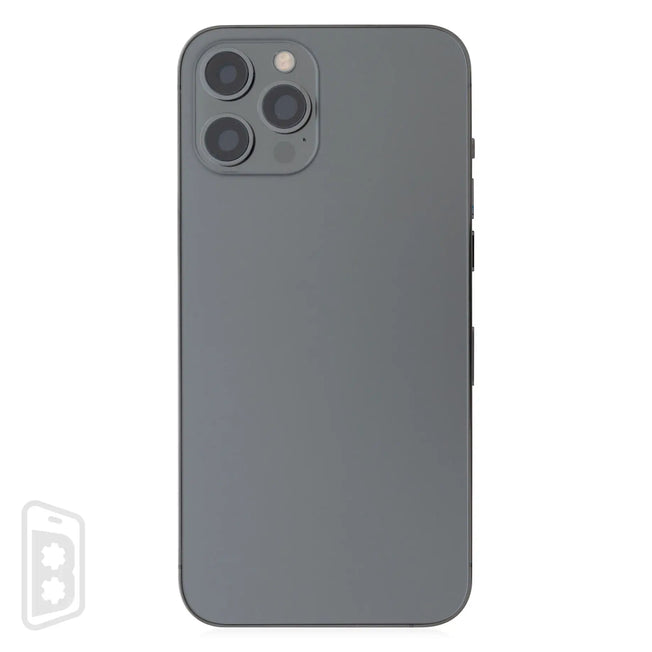 Back Housing W/ Small Components Pre-Installed Compatible For iPhone 12 Pro Max (US Version) (No Logo)