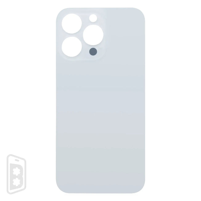 Back Glass With 3M Adhesive Compatible For iPhone 13 Pro (No Logo / Large Camera Hole)