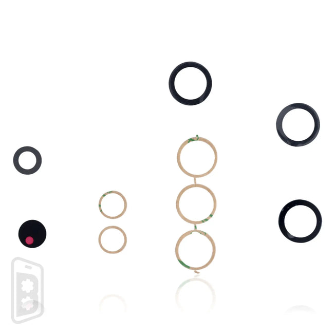 Back Camera Lens (Glass Only) With Adhesive Compatible For Samsung Galaxy S22 Ultra 5G (5 Piece Set)