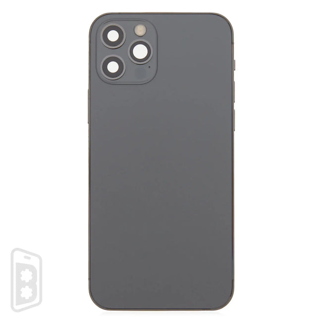 Back Housing W/ Small Components Pre-Installed Compatible For iPhone 12 Pro (US Version) (No Logo)
