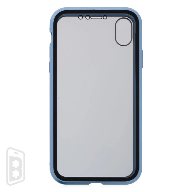 Metallic Magnet Privacy Tempered Glass - iPhone X Series