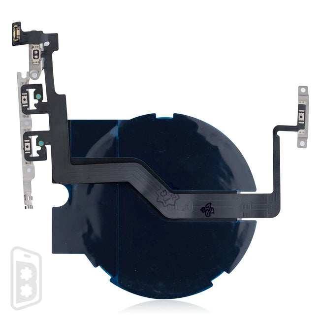 Wireless NFC Charging Flex With Power & Volume Flex Pre-Installed Compatible For iPhone 12 Pro Max