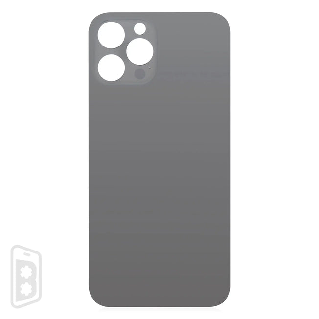 Back Glass With 3M Adhesive Compatible For iPhone 12 Pro Max (No Logo / Large Camera Hole)