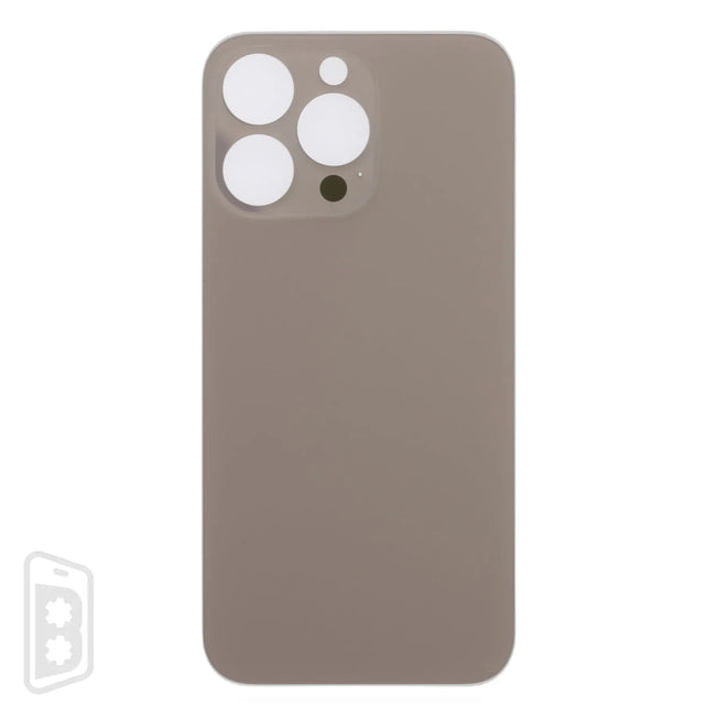 Back Glass With 3M Adhesive Compatible For iPhone 13 Pro (No Logo / Large Camera Hole)