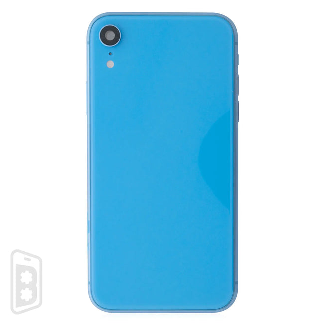 Back Housing W/ Small Components Pre-Installed Compatible For iPhone XR (No Logo)