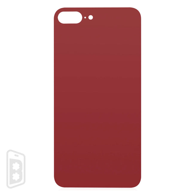 Back Glass With 3M Adhesive Compatible For iPhone 8 Plus (No Logo / Large Camera Hole)