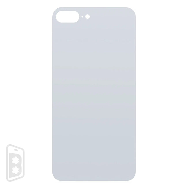 Back Glass With 3M Adhesive Compatible For iPhone 8 Plus (No Logo / Large Camera Hole)