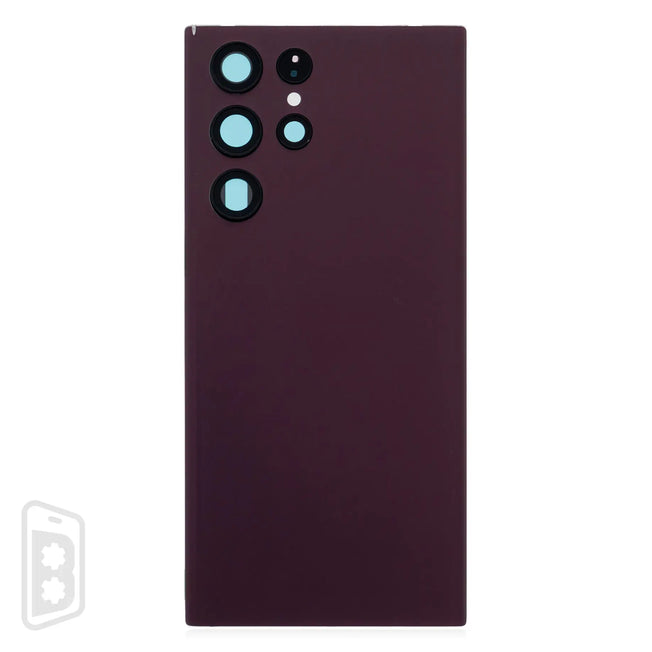 Back Cover Glass With Camera Lens Compatible For Samsung Galaxy S22 Ultra 5G