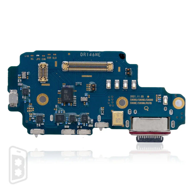 Charging Port Board With Sim Card Reader Compatible For Samsung Galaxy S22 Ultra 5G (G908U/D/O/E/R07A) (US Version)