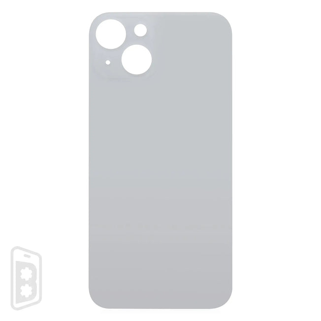 Back Glass With 3M Adhesive Compatible For iPhone 13 (No Logo / Large Camera Hole)