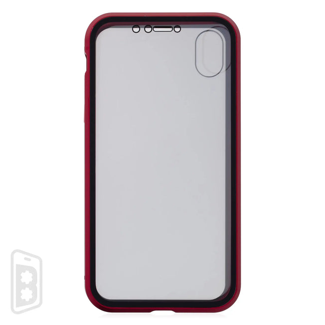 Metallic Magnet Privacy Tempered Glass - iPhone X Series