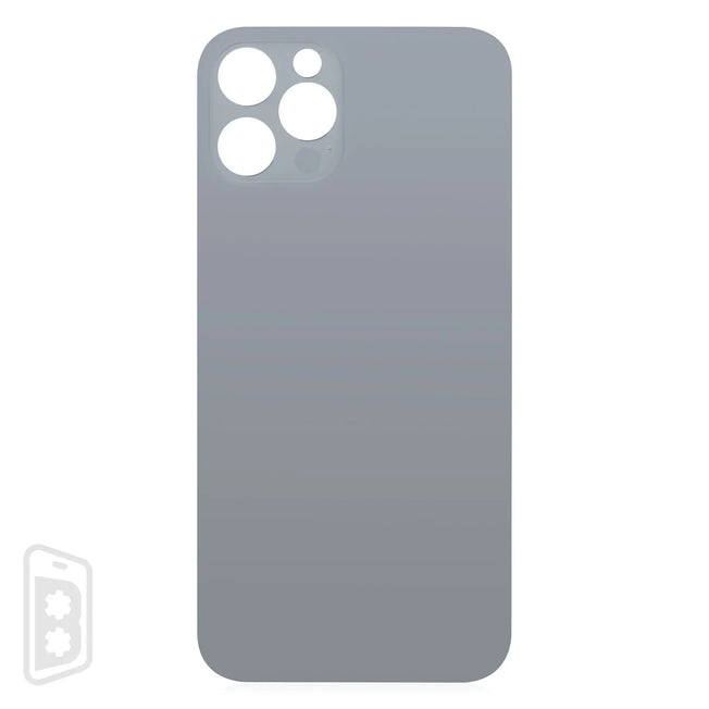 Back Glass With 3M Adhesive Compatible For iPhone 12 Pro (No Logo / Large Camera Hole)