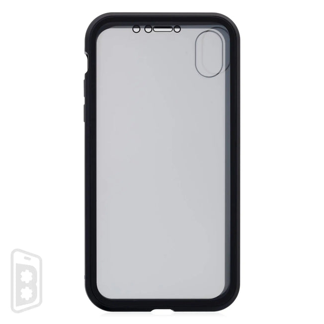 Metallic Magnet Privacy Tempered Glass - iPhone X Series