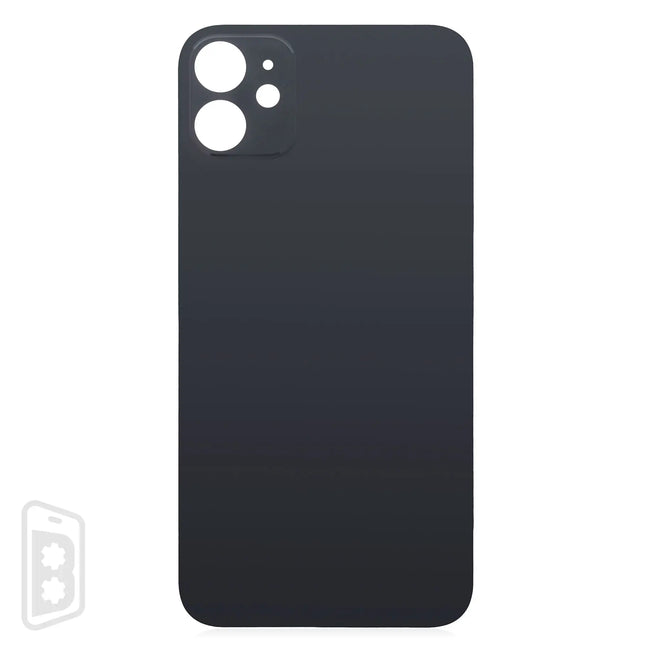 Back Glass With 3M Adhesive Compatible For iPhone 11 (No Logo / Large Camera Hole)