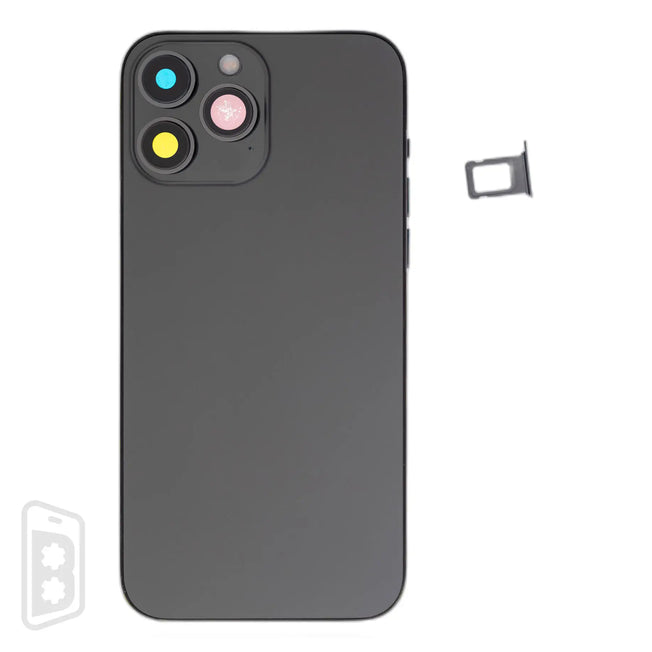 Back Housing W/ Small Components Pre-Installed Compatible For iPhone 13 Pro Max (US Version) (No Logo)