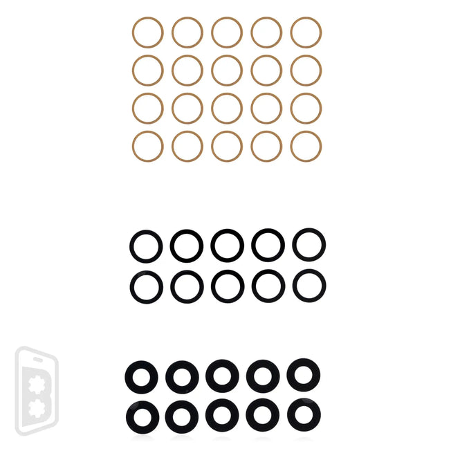 Back Camera Lens (Glass Only) With Adhesive Compatible For iPhone 11 (2 Piece Set) (10 Pack)