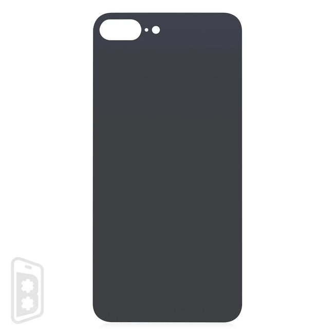 Back Glass With 3M Adhesive Compatible For iPhone 8 Plus (No Logo / Large Camera Hole)