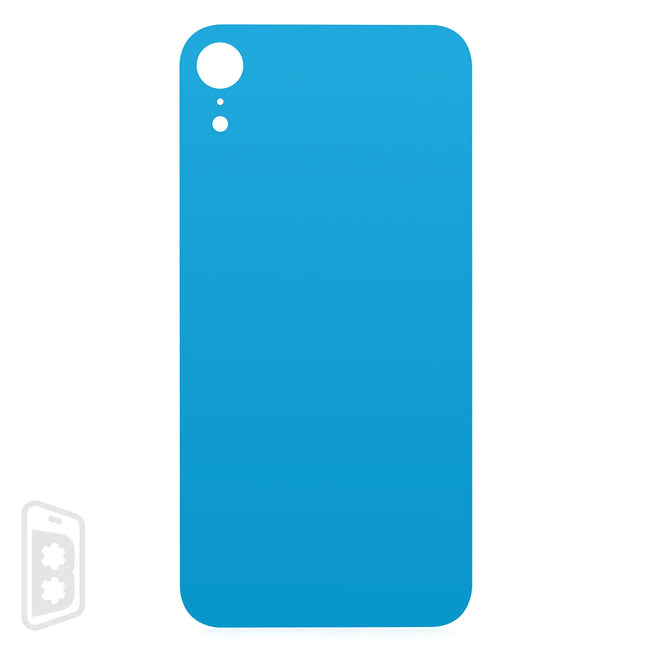 Back Glass With 3M Adhesive Compatible For iPhone XR (No Logo / Large Camera Hole)