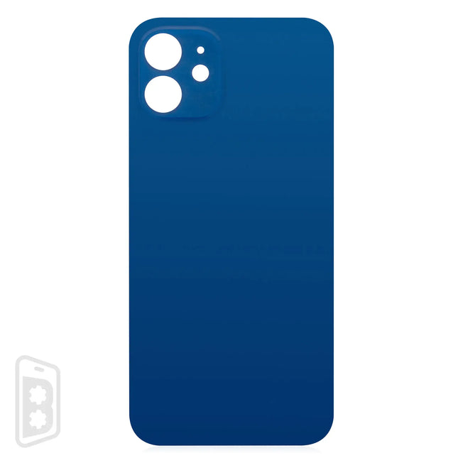 Back Glass With 3M Adhesive Compatible For iPhone 12 (No Logo / Large Camera Hole)