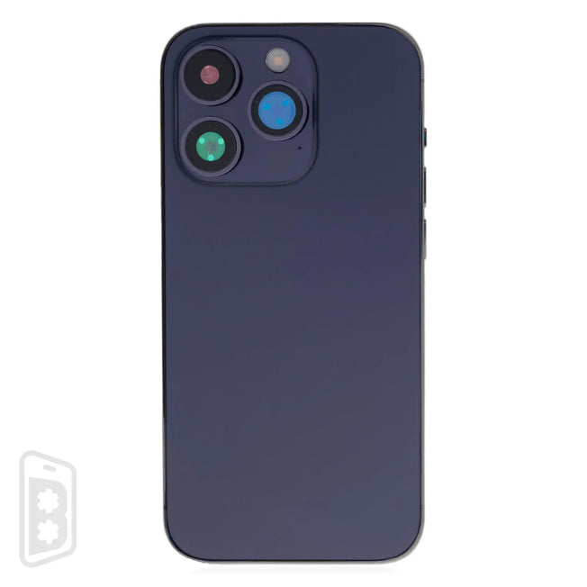 Back Housing W/ Small Pre-Installed Compatible For iPhone 14 Pro (US Version) (No Logo)