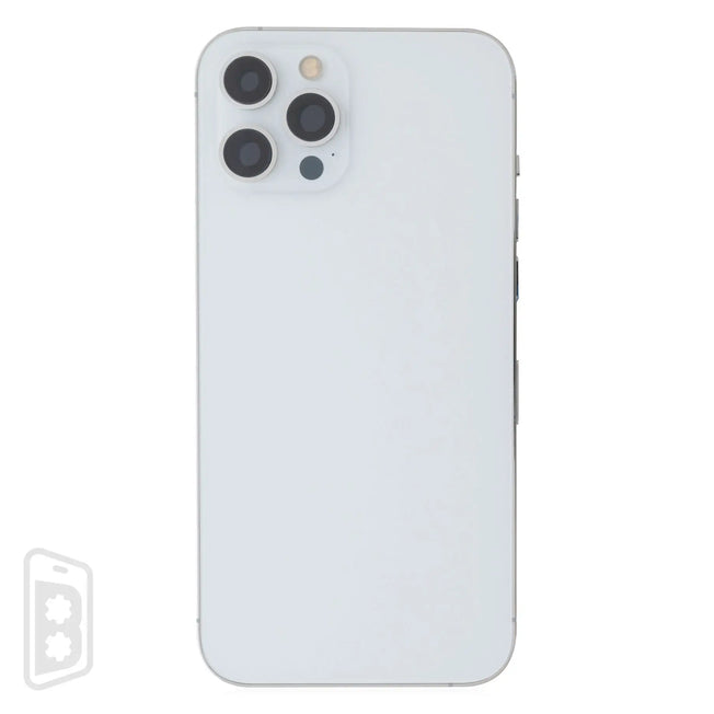 Back Housing W/ Small Components Pre-Installed Compatible For iPhone 12 Pro Max (US Version) (No Logo)