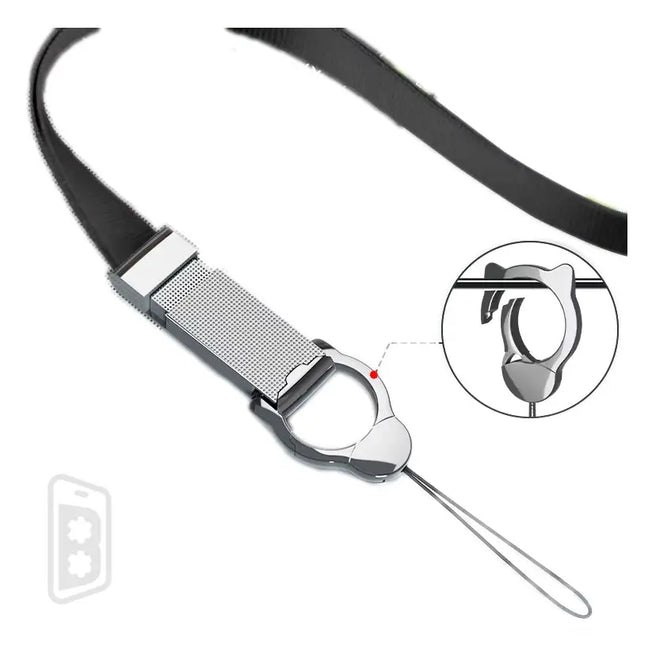 Cat Shape Woven Lanyard