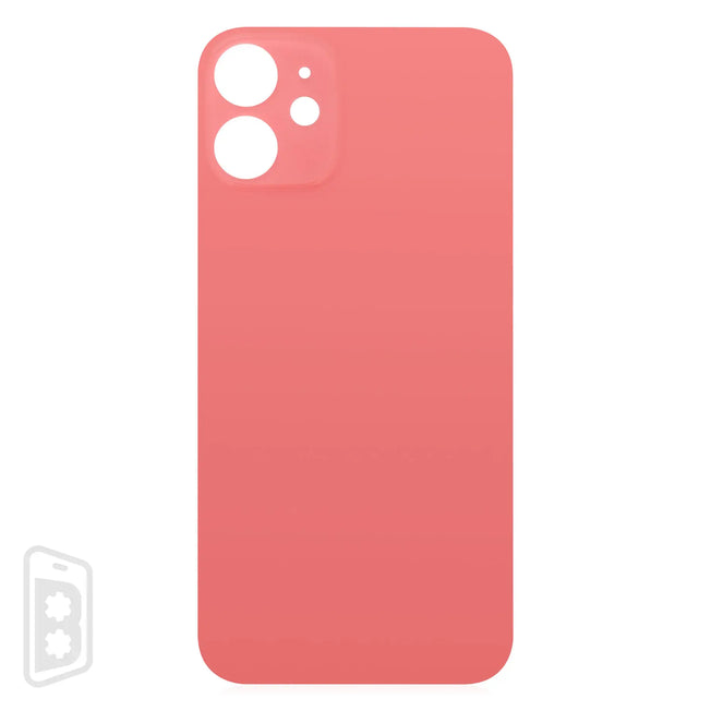 Back Glass With 3M Adhesive Compatible For iPhone 12 Mini (No Logo / Large Camera Hole)