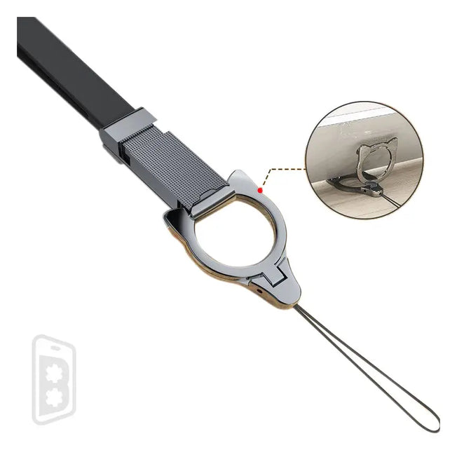 Cat Shape Silicone Lanyard