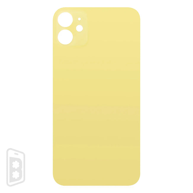 Back Glass With 3M Adhesive Compatible For iPhone 11 (No Logo / Large Camera Hole)