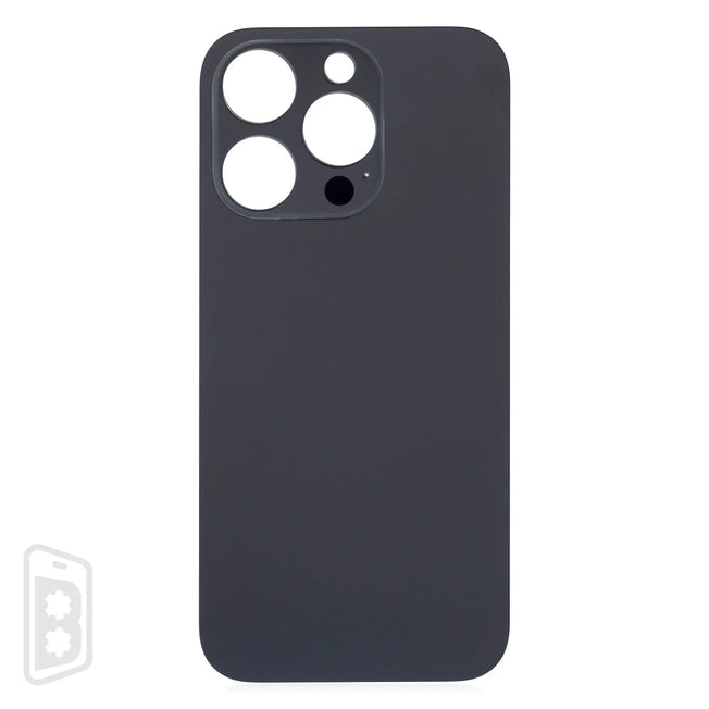 Back Glass With 3M Adhesive Compatible For iPhone 14 Pro (No Logo / Large Camera Hole)