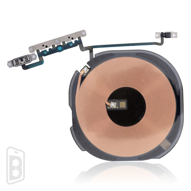 Wireless NFC Charging Flex With Power & Volume Flex Pre-Installed Compatible For iPhone XS