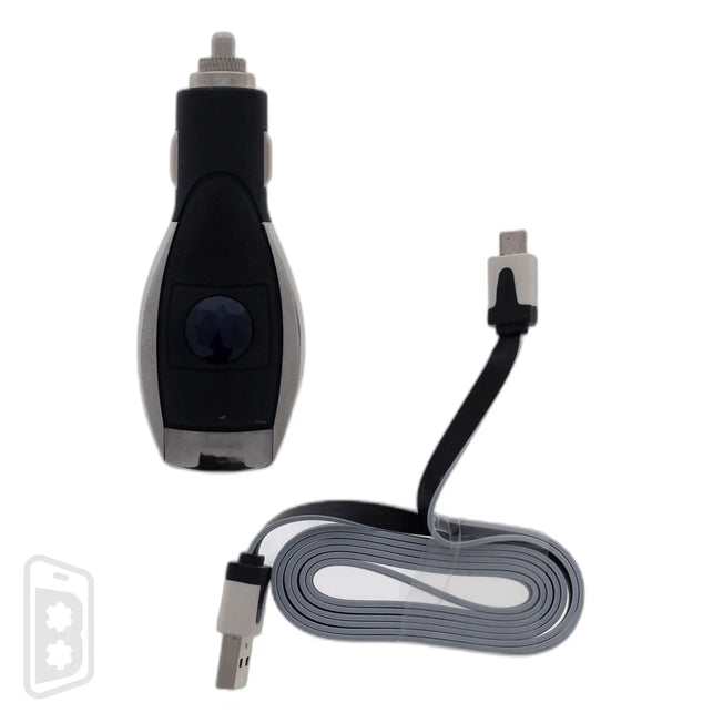 Car Charger - USB Type A Adapter + 3.3ft Micro USB Cable