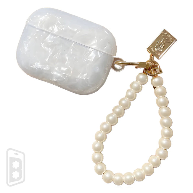 AirPods Pro 2 Pearl Gloss Case with Bracelet