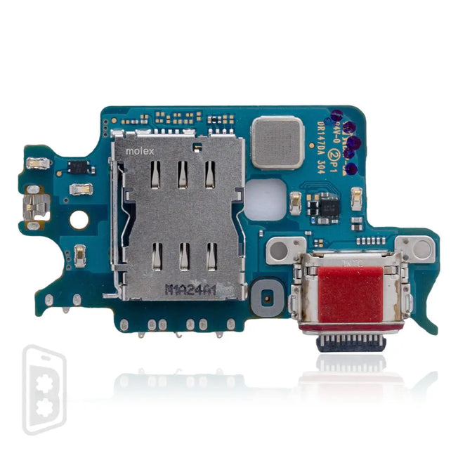 Charging Port Board With Sim Card Reader Compatible For Samsung Galaxy S22 5G (S901U) (US Version)