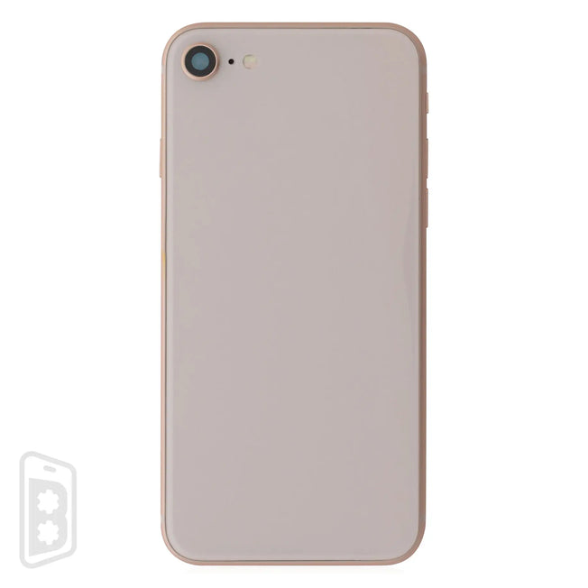 Back Housing W/ Small Components Pre-Installed Compatible For iPhone 8 (No Logo)