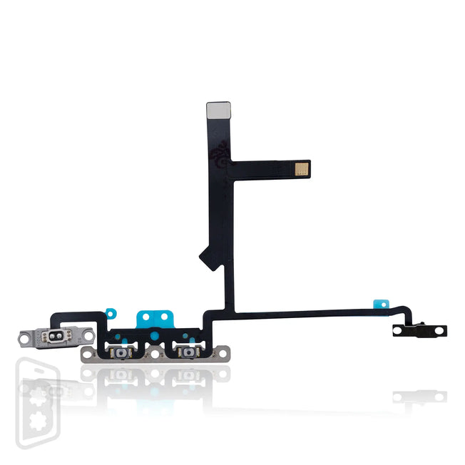 Volume Button Flex Cable With Metal Bracket Compatible For iPhone XS