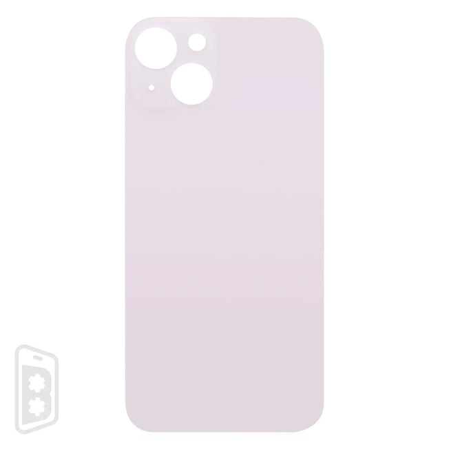 Back Glass With 3M Adhesive Compatible For iPhone 13 (No Logo / Large Camera Hole)