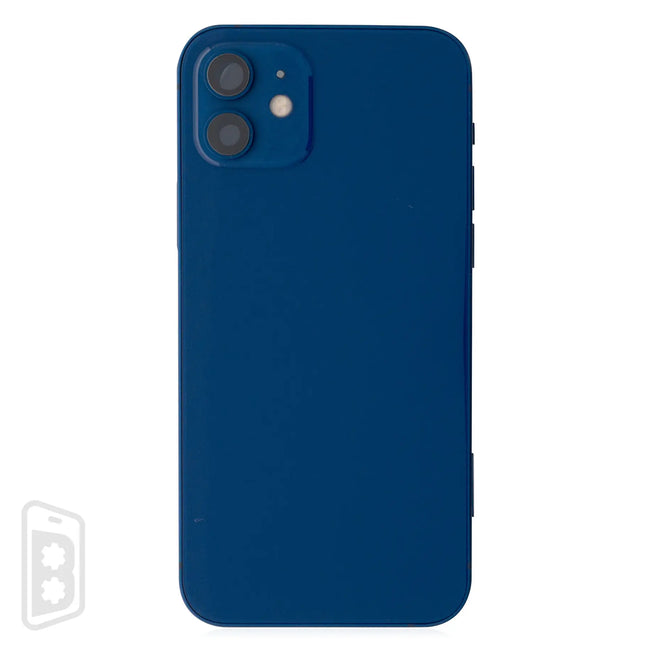 Back Housing W/ Small Components Pre-Installed Compatible For iPhone 12 (US Version) (No Logo)
