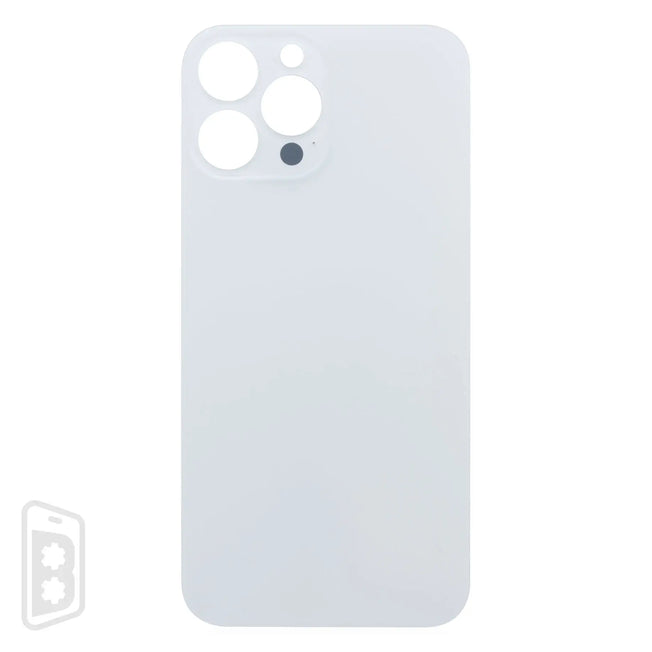 Back Glass With 3M Adhesive Compatible For iPhone 13 Pro Max (No Logo / Large Camera Hole)