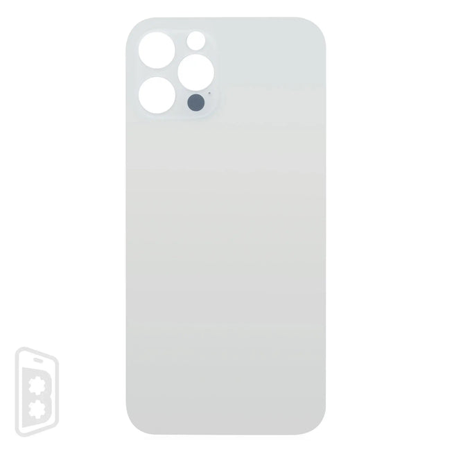 Back Glass With 3M Adhesive Compatible For iPhone 12 Pro (No Logo / Large Camera Hole)