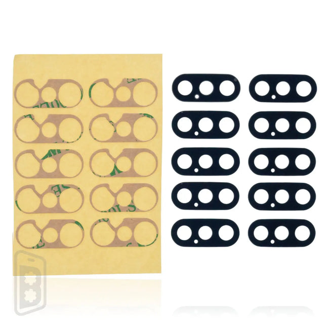 Back Camera Lens (Glass Only) With Adhesive Compatible For iPhone XS / XS Max (10 Pack)