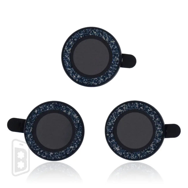GlitterGlow Lens Shield Compatible For iPhone 15 Pro / 15 Pro Max (3 pieces set)