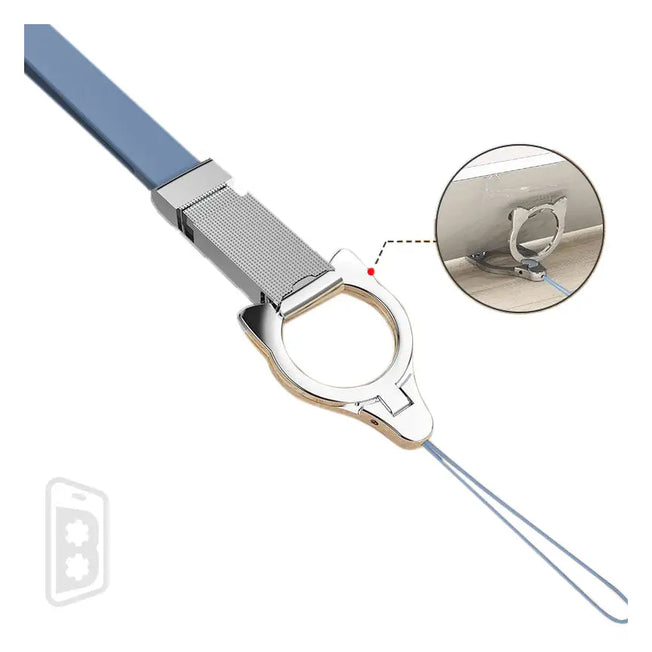 Cat Shape Silicone Lanyard