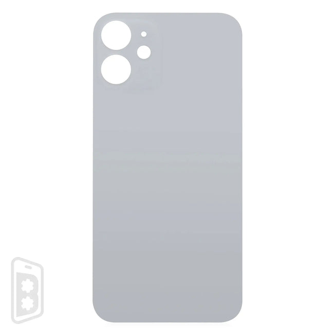 Back Glass With 3M Adhesive Compatible For iPhone 12 Mini (No Logo / Large Camera Hole)