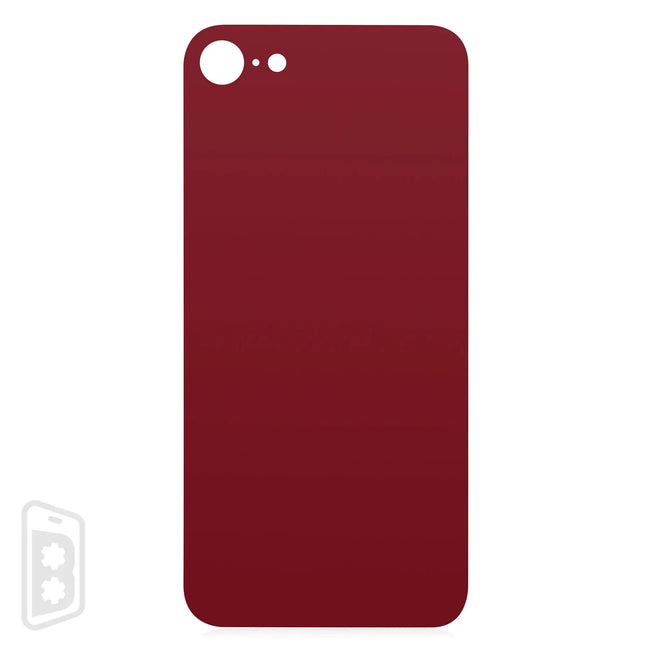 Back Glass With 3M Adhesive Compatible For iPhone 8 / SE (2020) (No Logo / Large Camera Hole)