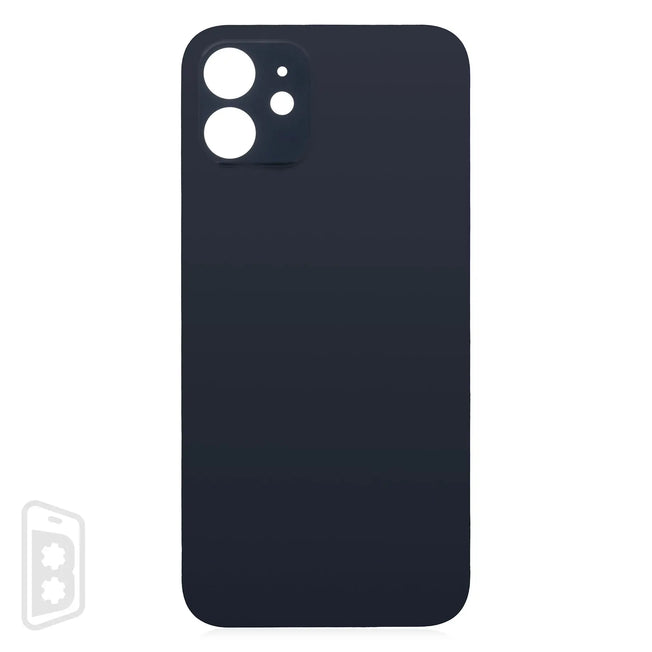 Back Glass With 3M Adhesive Compatible For iPhone 12 (No Logo / Large Camera Hole)