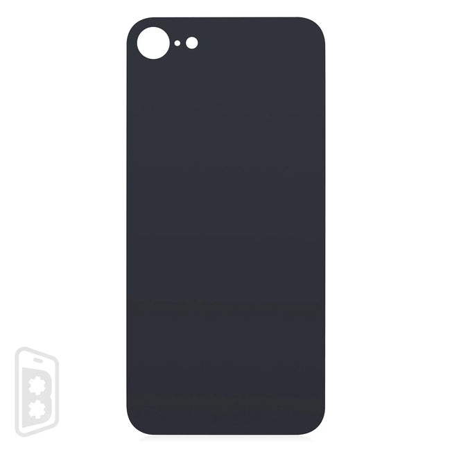Back Glass With 3M Adhesive Compatible For iPhone 8 / SE (2020) (No Logo / Large Camera Hole)