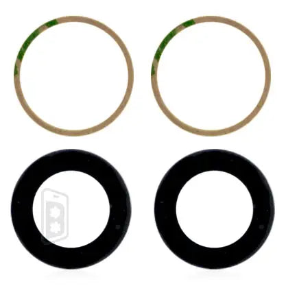 Back Camera Lens (Glass Only) With Adhesive Compatible For iPhone 14 / 14 Plus (2 Piece Set)